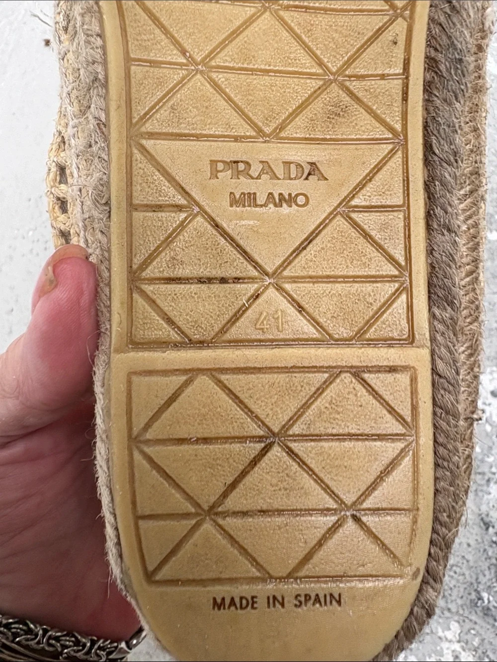 Prada Raffia espadrille